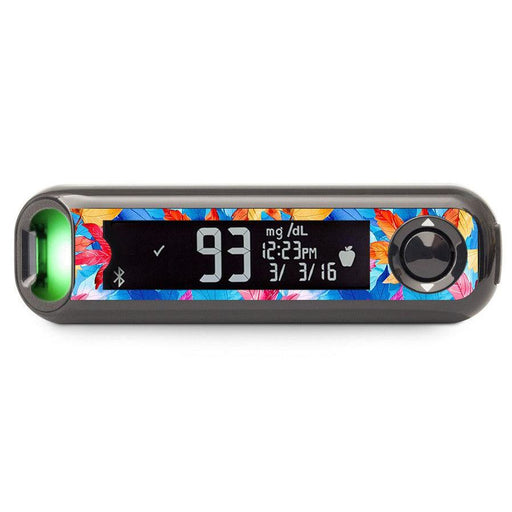 Peelz Autumn Leaves Bayer Contour© Next One Glucometer Peelz/Stickers Dark Slate Gray