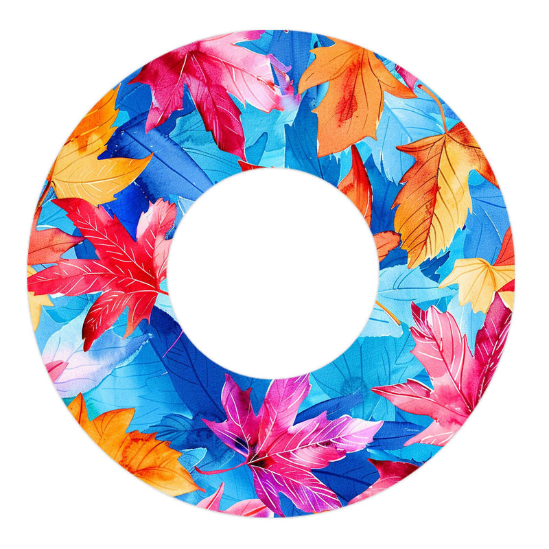 Peelz Autumn Leaves Freestyle Libre 2 Patch Tape - Pump Peelz Patch Medical Tape White Smoke 12-Pack Libre 2 (Set of 12 Patches),4-Pack Libre 2 (Set of 4 Patches)