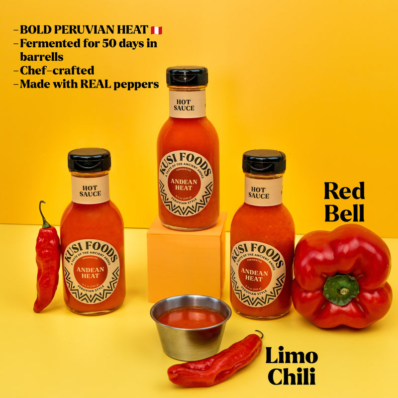 Kusi Foods Andean Heat Hot Sauce Orange