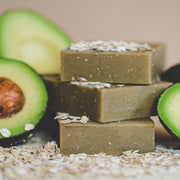Chagrin Valley Soap & Salve Natural Soap: Ginger Lime & Oats Soap Dark Gray Full Bar 5.6 oz,Travel Size Bar 1.7 oz