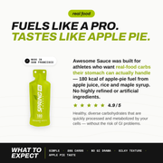 myspringenergy Cinnamon Apple Pie Gel (Vegan)  180 Kcal - Awesome Sauce Gel White Smoke 1 qty,10 pack,20 pack