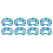 Peelz Azul Flowers Medtronic Guardian Connect Patch Tape - Pump Peelz Patch Medical Tape White Smoke 4-Pack Medtronic CGM Tape
