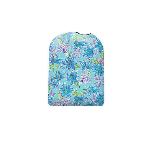 Peelz Azul Flowers Pod Sticker – Pump Peelz Peelz/Stickers Light Steel Blue