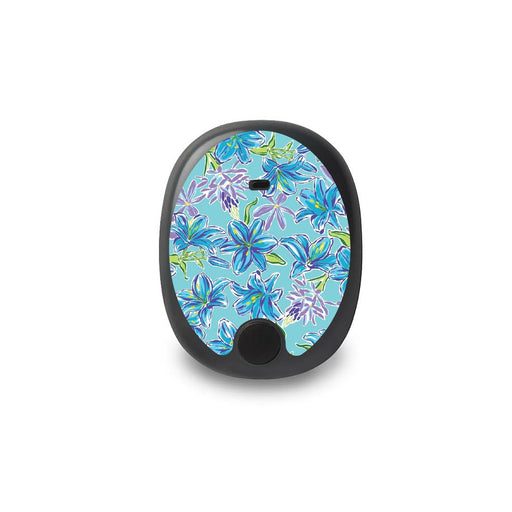 Peelz Azul Flowers for the Eversense Smart Transmitter Peelz/Stickers White Smoke