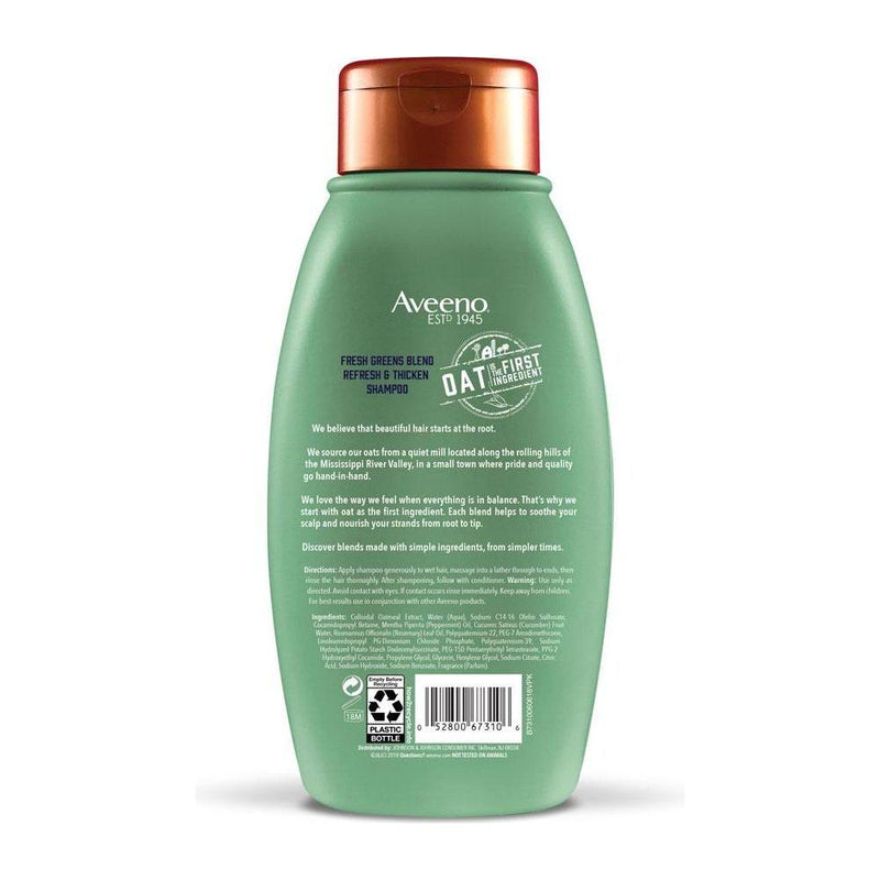 Aveeno Aveeno Scalp Soothing Fresh Greens Blend Shampoo 12 fl. Oz Shampoo Light Slate Gray