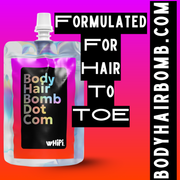 Whipi Co Body Hair Bomb Dot Com- Everything Cream Black 5 oz,1 oz