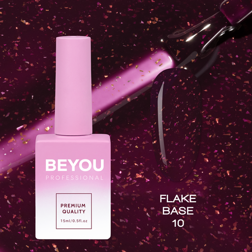 nbmsupply BEYOU Professional Flake base 10(Fall collection) 15ML Black