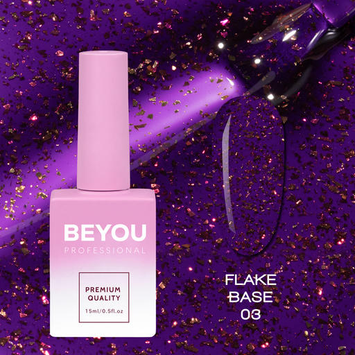 nbmsupply BEYOU Professional Flake base 03(Fall collection) 15ML BFBF0315 Midnight Blue