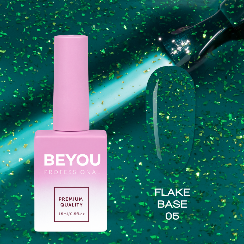 nbmsupply BEYOU Professional Flake base 05(Fall collection) 15ML Dark Slate Gray