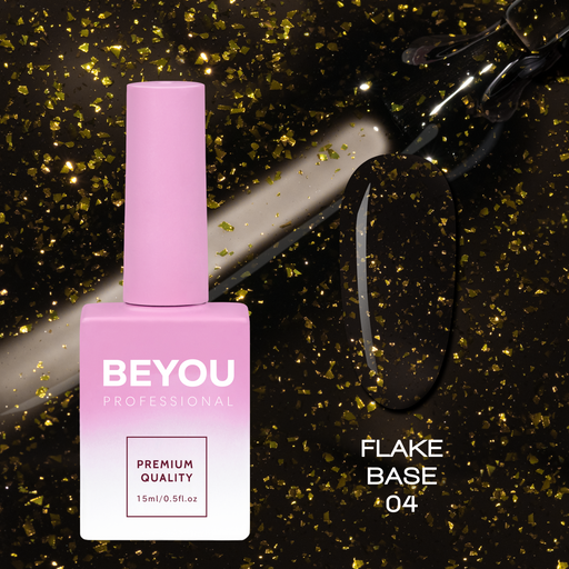 nbmsupply BEYOU Professional Flake base 04(Fall collection) 15ML BFBF0415 Black