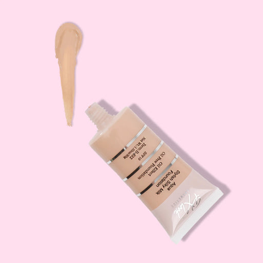 Prolux Cosmetics Aqua Stylish Silky Milk Oil Free Foundation Face Foundation Misty Rose 1 Natural Beige,2 Soft Ivory,3 Creamy Beige,4 Medium Beige,5 Soft Beige,6 Dark Beige,11 Golden Natural,12 Nude Fair,13 Honey,14 Honey Fair,15 Golden Dark,16 Spiced Almond
