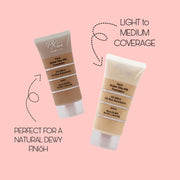 Prolux Cosmetics Aqua Stylish Silky Milk Oil Free Foundation Face Foundation Pink 1 Natural Beige,2 Soft Ivory,3 Creamy Beige,4 Medium Beige,5 Soft Beige,6 Dark Beige,11 Golden Natural,12 Nude Fair,13 Honey,14 Honey Fair,15 Golden Dark,16 Spiced Almond