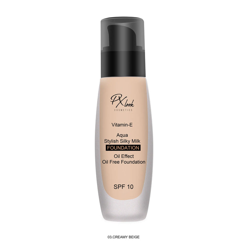 Prolux Cosmetics Silky Milk Foundation Face Foundation White Smoke #3 Creamy Beige