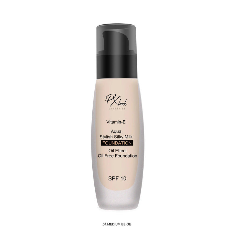 Prolux Cosmetics Silky Milk Foundation Face Foundation White Smoke #4 Medium Beige