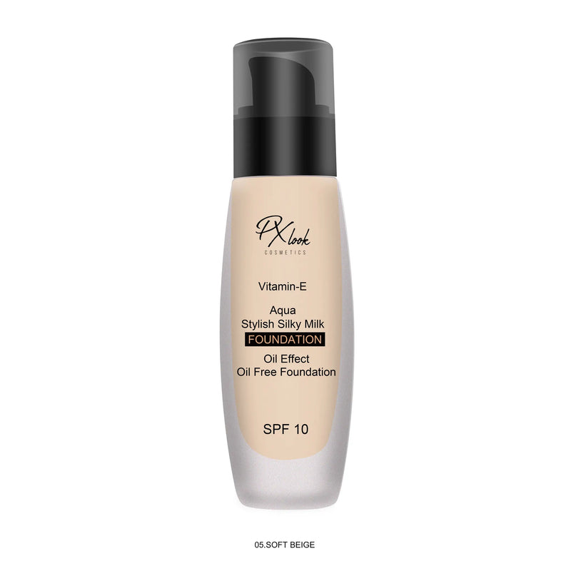 Prolux Cosmetics Silky Milk Foundation Face Foundation White Smoke #5 Soft Beige