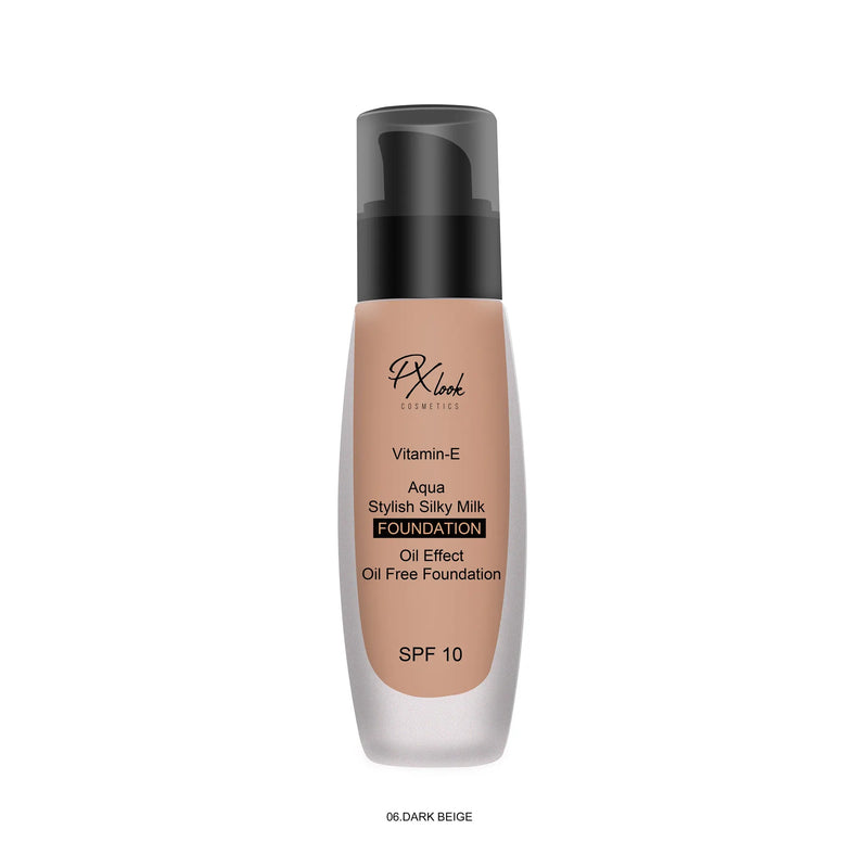 Prolux Cosmetics Silky Milk Foundation Face Foundation White Smoke #6 Dark Beige
