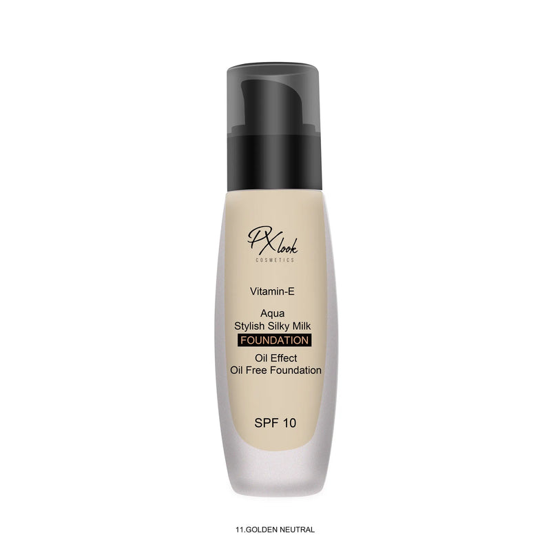 Prolux Cosmetics Silky Milk Foundation Face Foundation White Smoke # 11 Golden Neutral