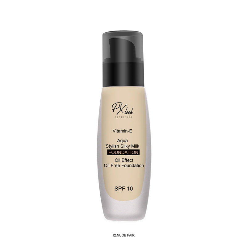 Prolux Cosmetics Silky Milk Foundation Face Foundation White Smoke #12 Nude Fair