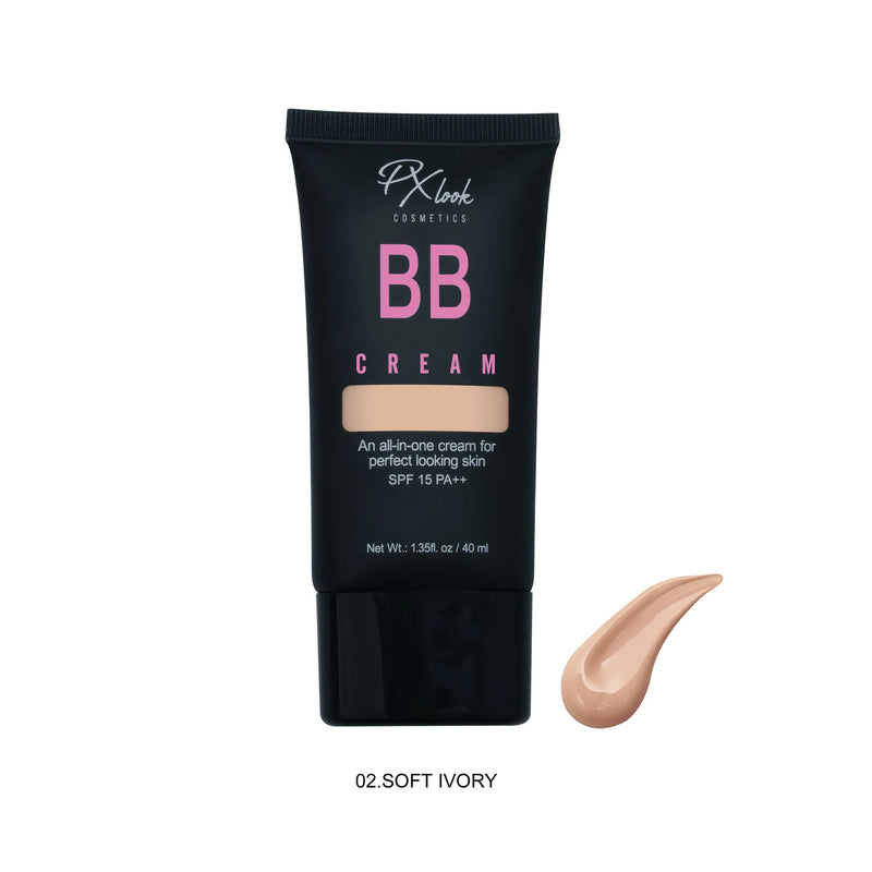 Prolux Cosmetics All-in-One BB Cream Face Foundation White Smoke 2 Soft Ivory