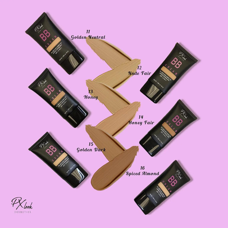 Prolux Cosmetics All-in-One BB Cream Face Foundation Thistle 1 Natural Beige,2 Soft Ivory,3 Creamy Beige,4 Medium Beige,5 Soft Beige,6 Dark Beige,11 Golden Neutral,12 Nude Fair,13 Honey,14 Honey Fair,15 Golden Dark,16 Spiced Almond