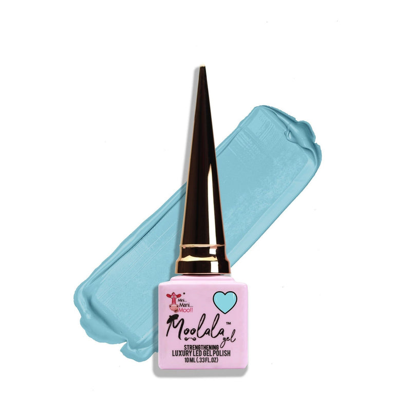 minimanimoo Moolala™ 2 Step Gel - #28 Baby Blue Nail Polish Sky Blue