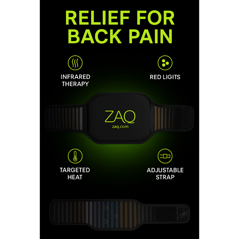 ZAQ Skin & Body REVA Multifunctional Infrared Heat, PEMF  Belt for Enhanced Wellness and Relaxation Black