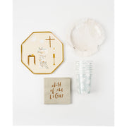 Be A Heart Baptism Luncheon Plates party goods Lavender