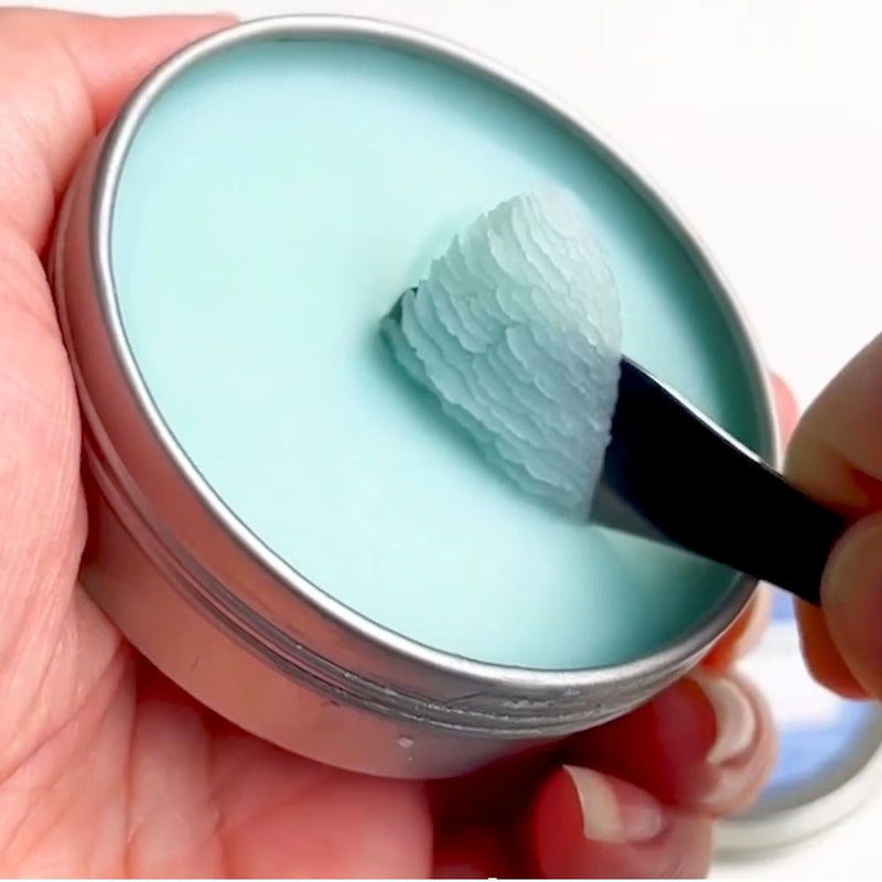 Green + Lovely Blue Arnica Salve /// Muscle Rub with Hemp Seed Oil Light Gray Blue Arnica