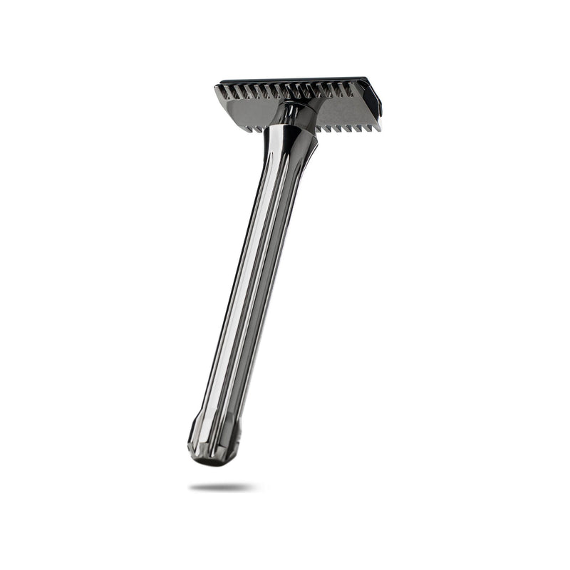 Blackland Razors Blackbird Titanium Razor Dim Gray Polished / Long / Open Comb