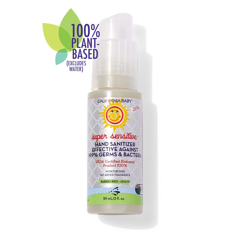 California Baby Hand Sanitizers Hand Sanitizer White Smoke 2oz/59mL Super Sensitive