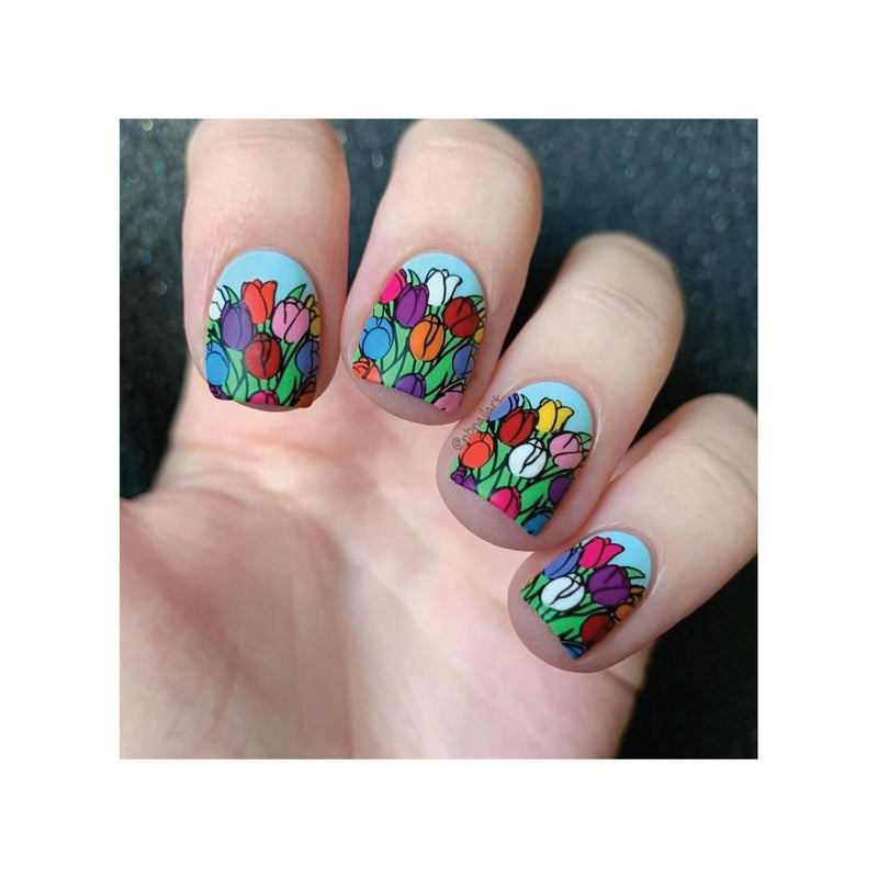 UberChic Beauty Hello Spring Stamping Plate Tan