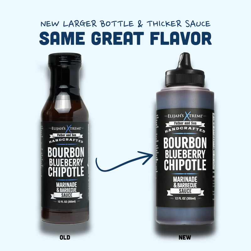 Elijah's Xtreme Bourbon Blueberry Chipotle BBQ Sauce & Marinade BBQ Sauce Alice Blue