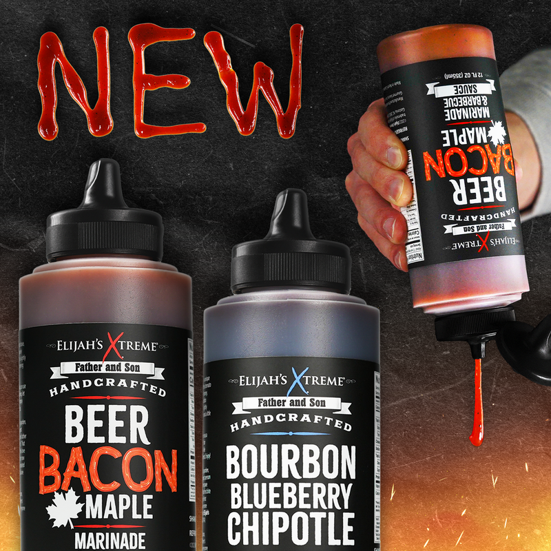 Elijah's Xtreme Beer Bacon Maple BBQ Sauce BBQ Sauce Black