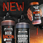 Elijah's Xtreme Bourbon Blueberry Chipotle BBQ Sauce & Marinade BBQ Sauce Black