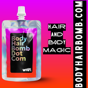 Whipi Co Body Hair Bomb Dot Com- Everything Cream Black 5 oz,1 oz