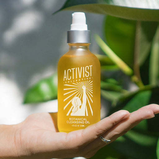 Activist Skincare Botanical Cleansing Oil Step 1: Cleanse Dim Gray Bottle (120 mL),Refill (120 mL)