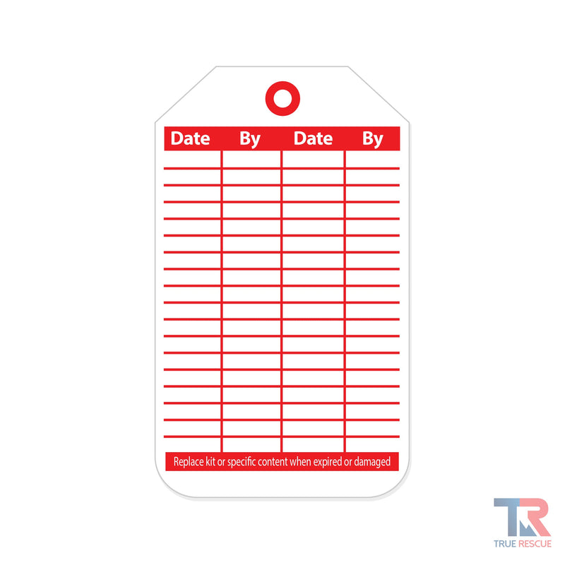 True Rescue Inspection Tag Inspection Tag Firebrick