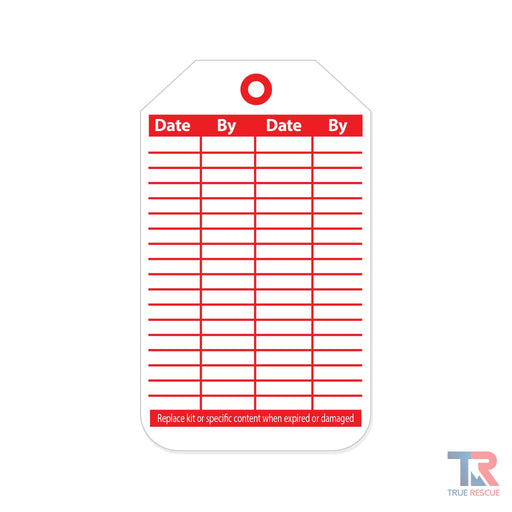 True Rescue Inspection Tag Inspection Tag Firebrick