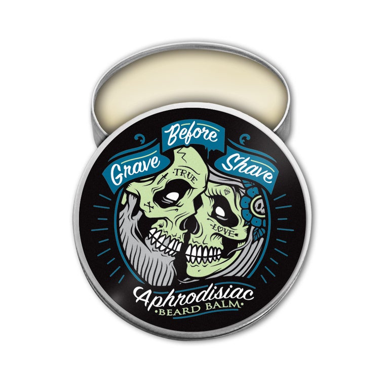 Grave Before Shave Grave Before Shave Beard Balm 2oz. tins Balms Light Gray Aphrodisiac Blend
