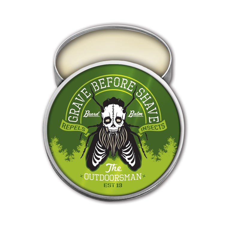 Grave Before Shave Grave Before Shave Beard Balm 2oz. tins Balms Light Gray Outdoorsman Blend