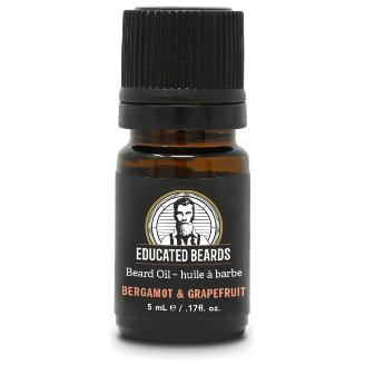 Educated Beards Educated Beards Bergamot & Grapefruit Beard Oil 5ml Beard Oil Dark Slate Gray