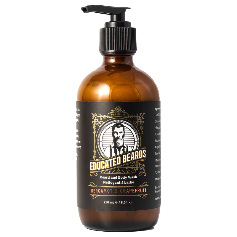 Educated Beards Educated Beards Bergamot & Grapefruit Beard & Body Wash 250ml Beard & Body Wash Dark Slate Gray