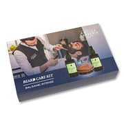 Antica Barberia Mondial US Balsamic Beard Care Gift Set: Beard Brush + 100ml Beard Balm & Wash Gift Set White Smoke