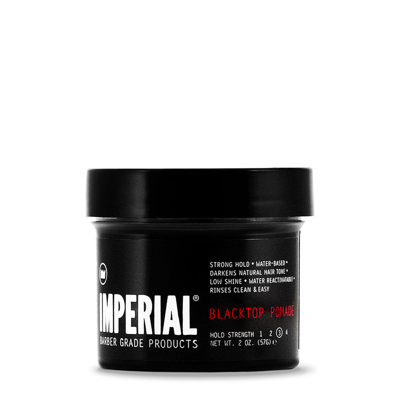 Imperial Barber Products Blacktop Pomade - 2 oz Travel Size Hair Black