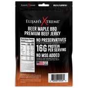 Elijah's Xtreme Elijah’s Xtreme Beef Jerky Bulk Trio - 6 bags of Each Flavor, 18 bags total (3lbs) Beef Jerky Black