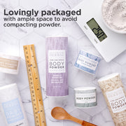 Ora's Amazing Herbal Talc Free Body Powder, Clean Scent Body Powder Lavender Full Size 2.5 oz