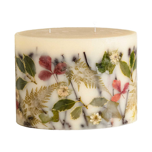 Rosy Rings Centerpiece Botanical Candle - Forest Oval Botanical Plate Tan