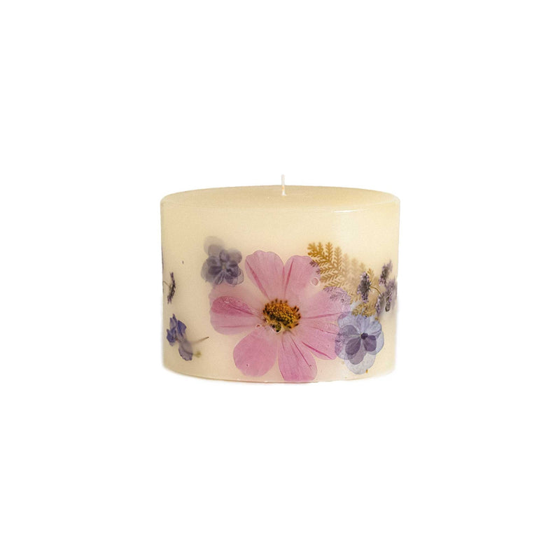 Rosy Rings Petite Botanical Candle - Roman Lavender Petite Botanical Candle Tan