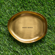 Rosy Rings Petite Botanical Candle Plate Candle Plate Dark Olive Green