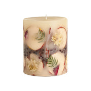 Rosy Rings Accent Botanical Candle - Spicy Apple Small Botanical Candle Tan